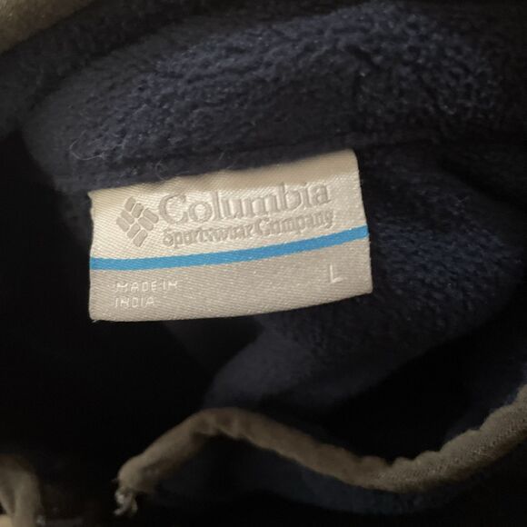 Lot Of 3 Columbia Pullover Sweaters Men’s Large Fleece Black & Blue, Zip Up - Picture 6 of 15